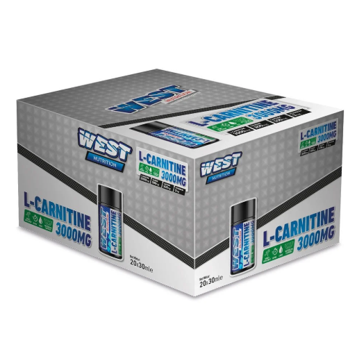 West nutrition L-Karnitin 3000 mg. 20 Tüp L-Carnitine