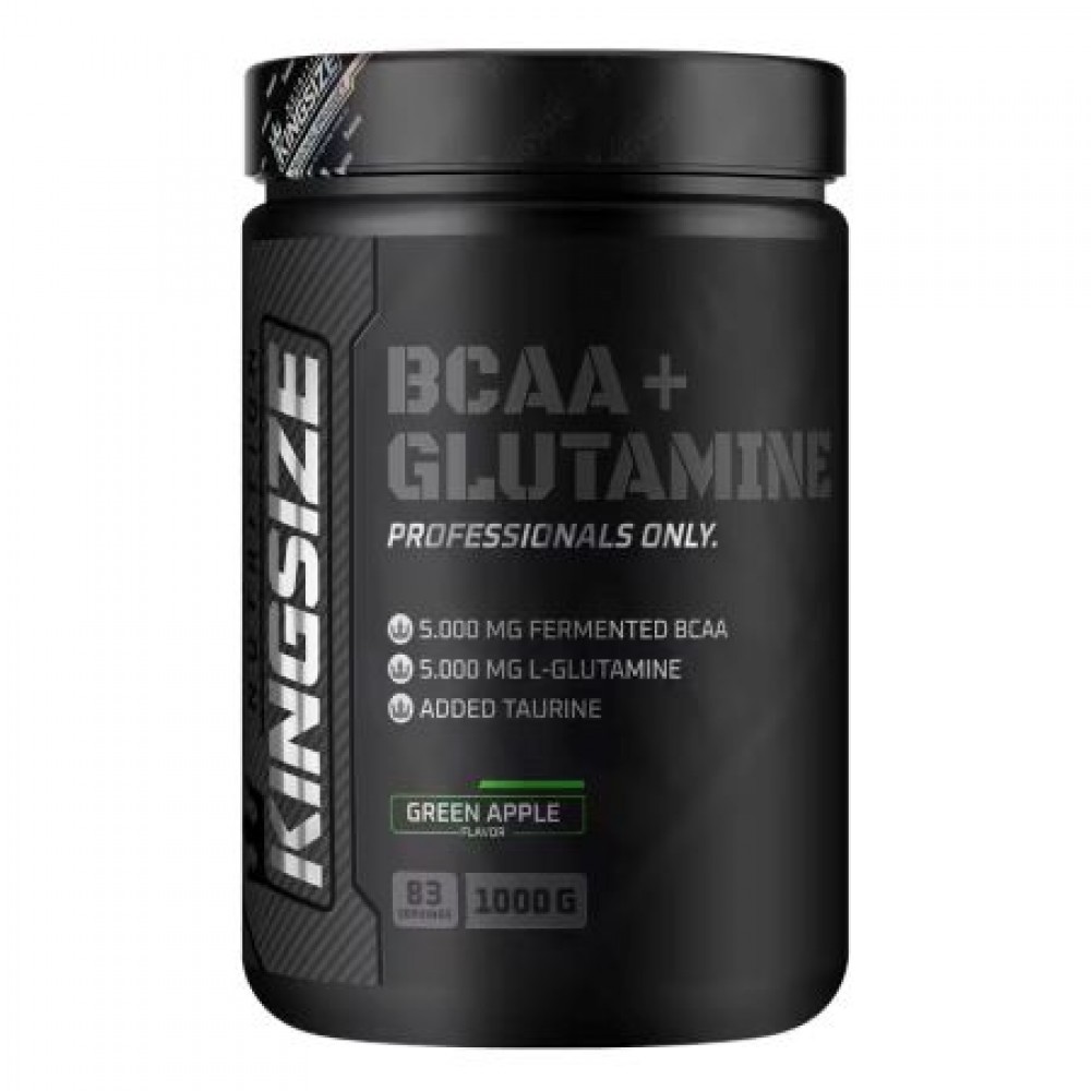 Kingsize Nutrition BCAA + Glutamine Powder 1000 Gr