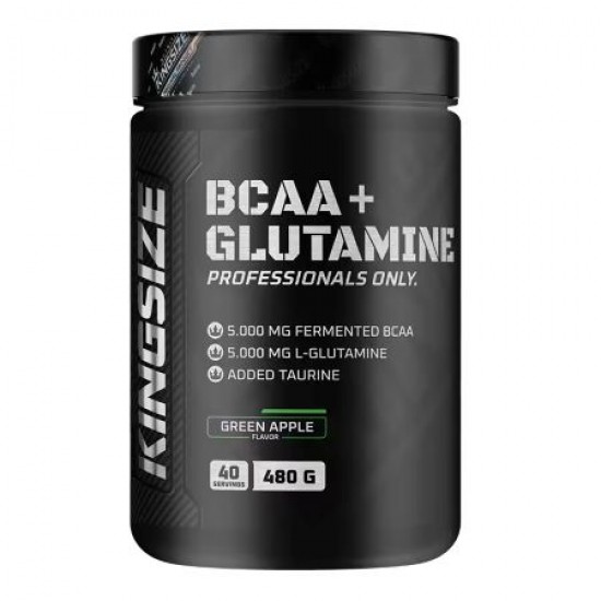 Kingsize Nutrition BCAA + Glutamine Powder 480 Gr