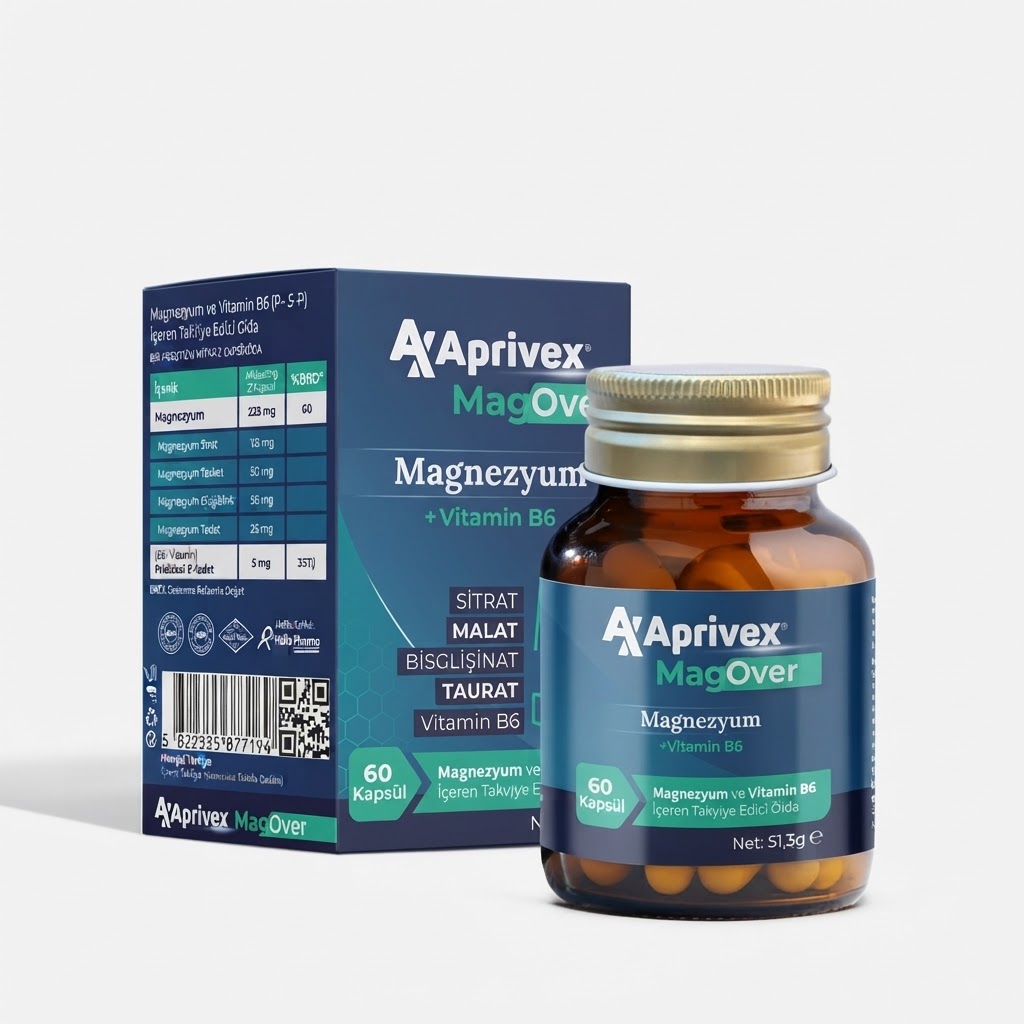 APRİVEX MAGOVER MAGNEZYUM 5'Lİ ETKİ 60 TABLET